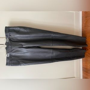 gap real leather jeans